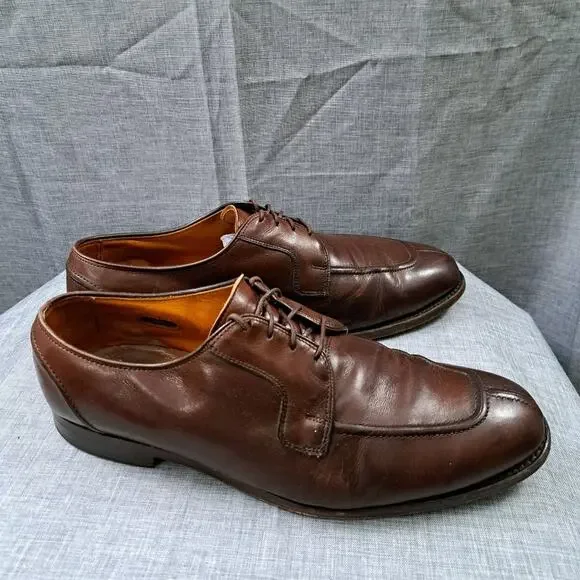 Allen Edmonds Hancock 11.5D Brown Calfskin Dress Shoes Split  display picture 3